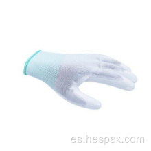 Hespax Nylon 13 Calibre PU Fingertips Guantes al por mayor